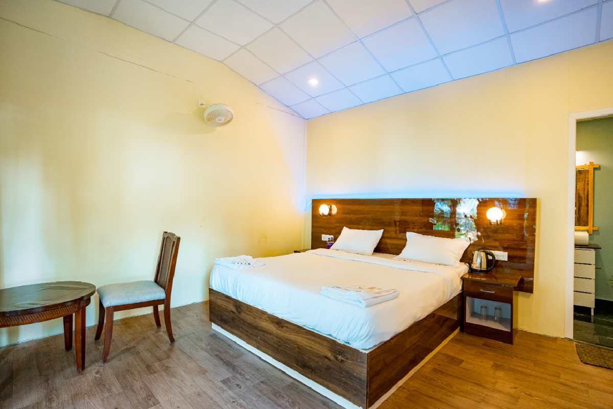 Spacious beach facing rooms in South Goa for peaceful stays.